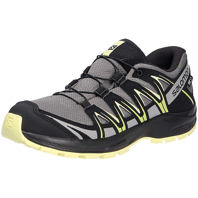 Chaussures Salomon XA PRO 3D CSWP J Gris / Noir / Jaune