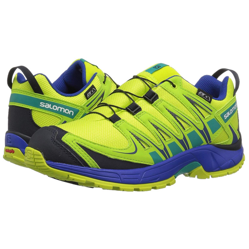 Zapatillas Salomon XA PRO 3D CSWP J Lima/Azul