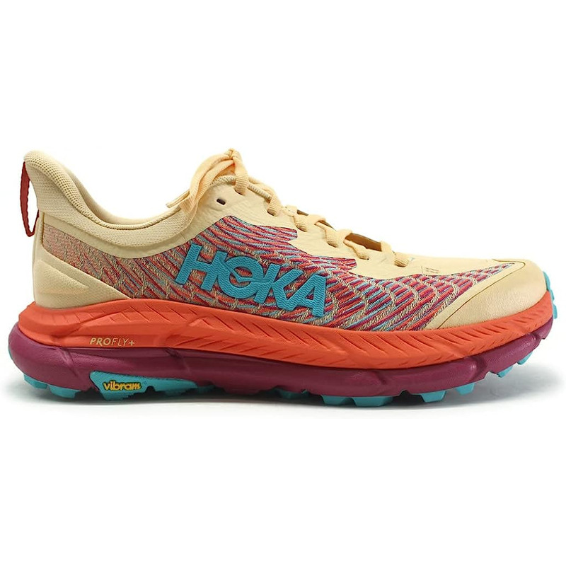 Chaussures Hoka Mafate Speed 4 Crème/Fuchsia