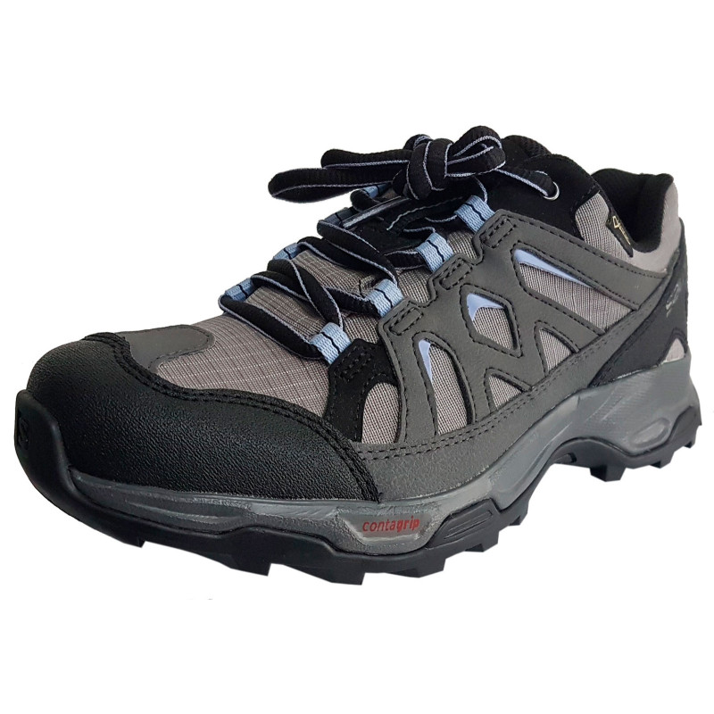 Zapatillas Effet Salomon GTX W Gris/Negro/Malva