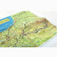 Carte Chemin de Santiago enrollable 66 x 24 cm