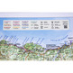 Carte Chemin de Santiago enrollable 66 x 24 cm
