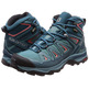 Salomon X Ultra 3 Bottes Mid GTX W Eau verte/Coral