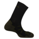 Chaussette thermique Mund en laine d&#39;alpaga noir/vert