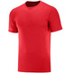T-shirt Salomon Agile HZ SS Tee Rouge