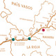 Carte en liège Woody Map Camino De Santiago 60 x 30