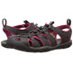Sandalia Keen Clearwater CNX Cuir Gris/Fucsie