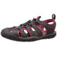 Sandalia Keen Clearwater CNX Cuir Gris/Fucsie