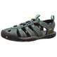 Sandalia Keen Clearwater CNX Cuir W Vert Minéral