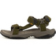 Sandale Teva Terra Fi Lite en cuir vert
