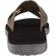 Sandale Teva Voya Slide en Cuir Olive Foncé