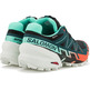 Chaussure de trail Salomon Speedcross 6 GTX W Noir/Vert/Rouge