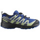 Chaussure Salomon XA PRO V8 WP J Bleu/Citron vert